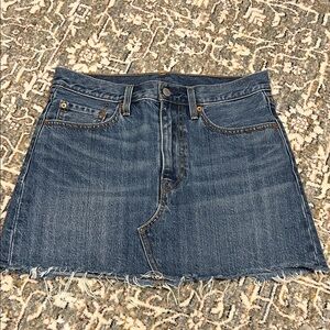 Levi's Blue Denim Mini Skirt